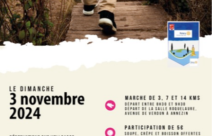 MARCHE AU PROFIT DE L'ASSOCIATION UN COMBAT POUR JULES ET VICTOR ET PLUS ENCORE CONTRE LES MYOPATHIES